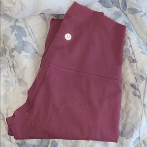 lululemon 28” size 4 align pink